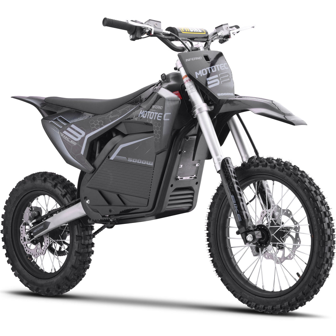 Experience the thrill of off-road racing with the MotoTec 72v Pro Electric Dirt Bike. Powered by a robust 5000w motor and advanced lithium battery, the Pro Dirt Bike delivers long-lasting power and superior performance.