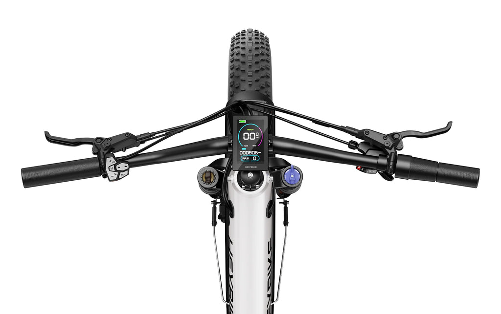 Heybike Alpha Handlebars White Background