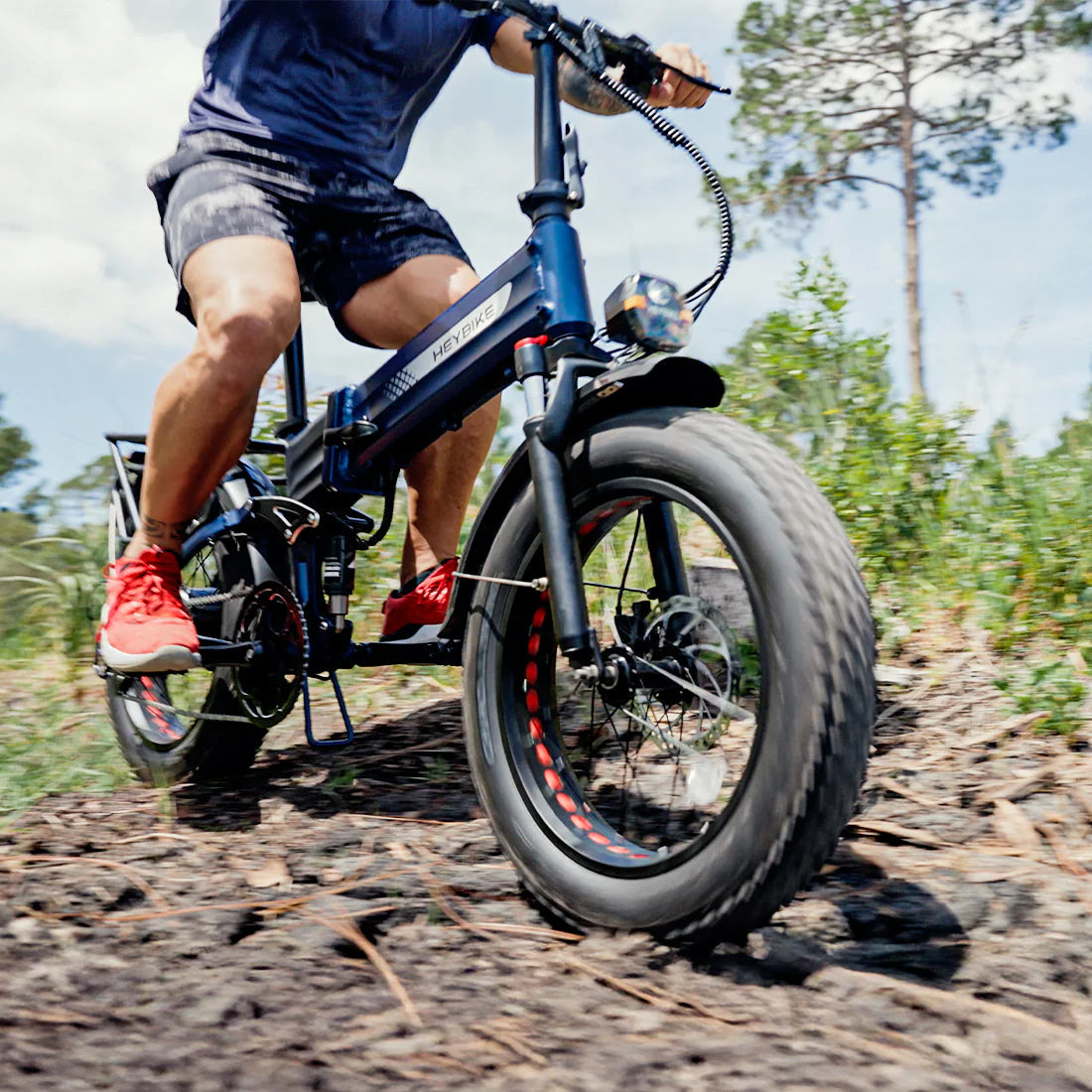 HeyBike Mars 3.0 Riding Outdoors