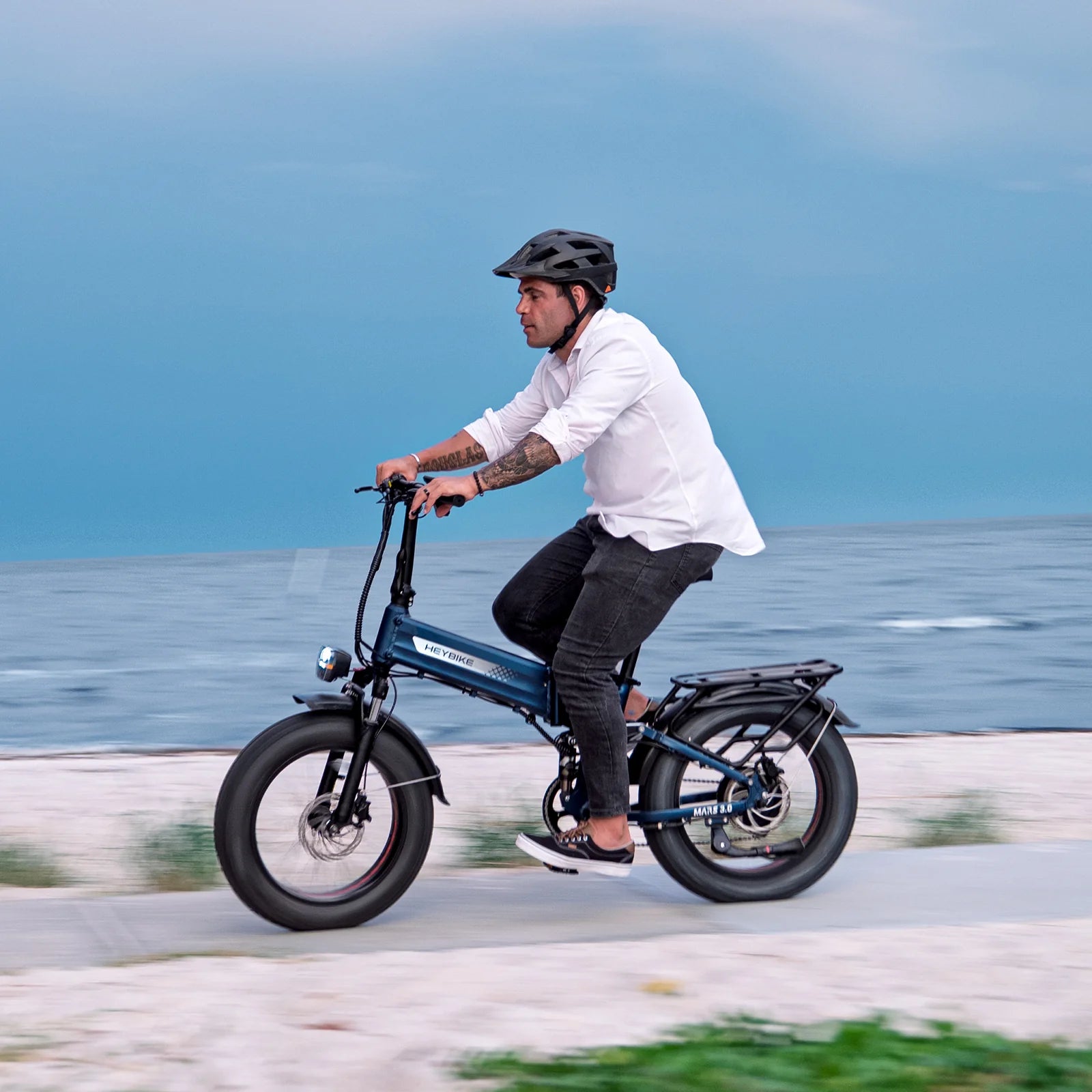 HeyBike Mars 3.0 Riding Outdoors