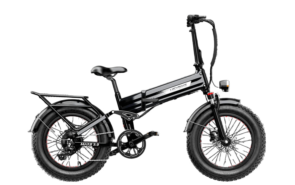 HeyBike Mars 3.0 Nightrider Black White Background
