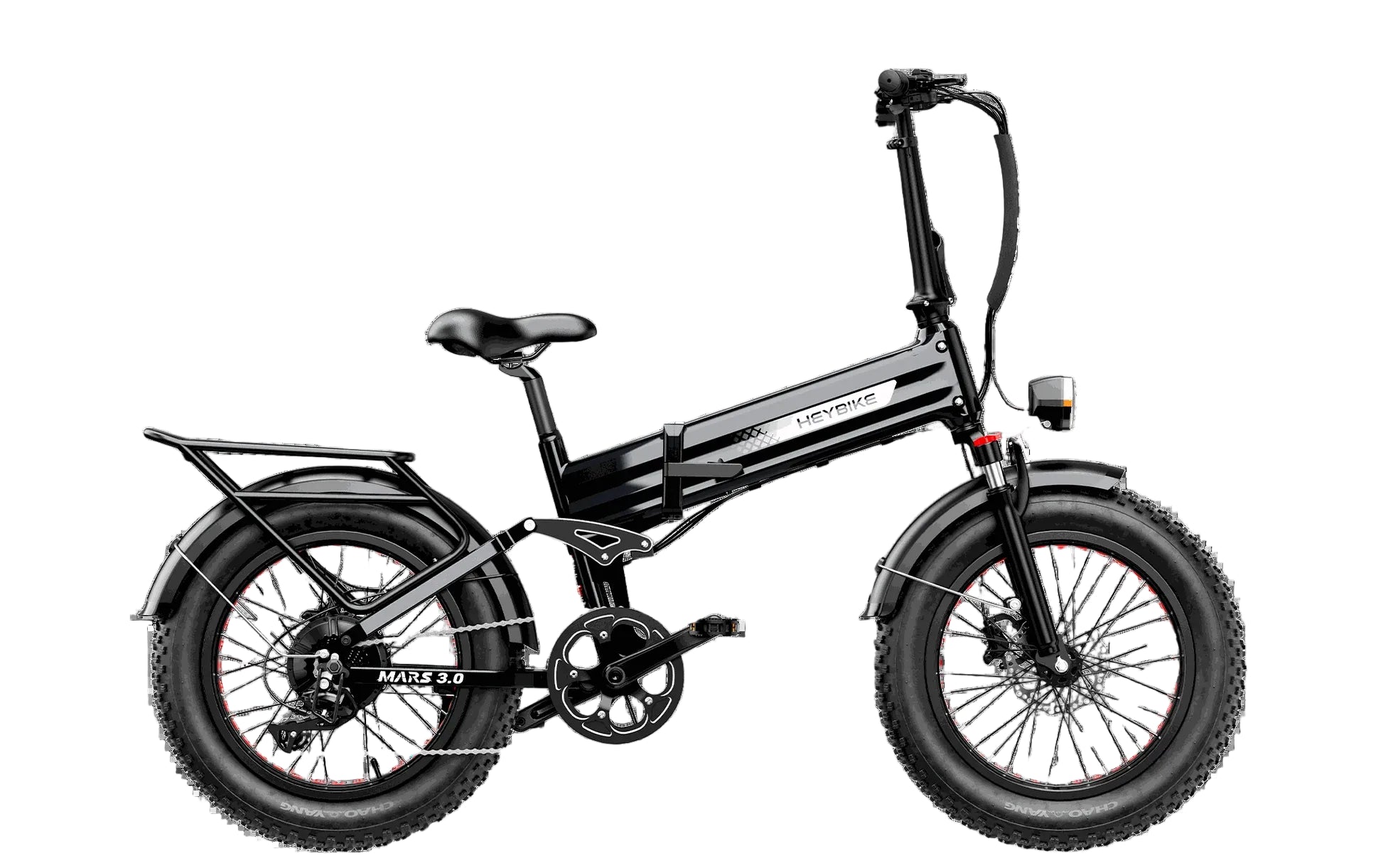 HeyBike Mars 3.0 Nightrider Black White Background