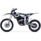 Electric dirt bike on a white background