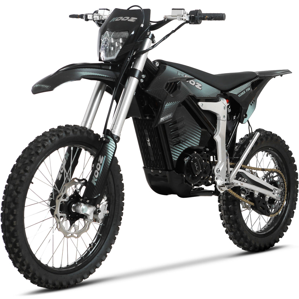 Electric motorcycle on a white background