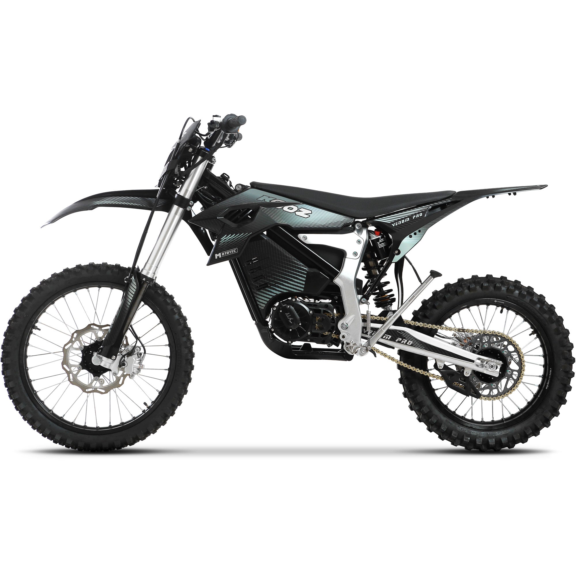 Black electric bike on a white background