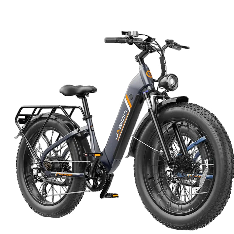 Thunder e Bike Thunder Gray Front View White Background