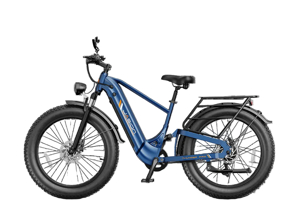 Thunder Pro Blue Side View White Background