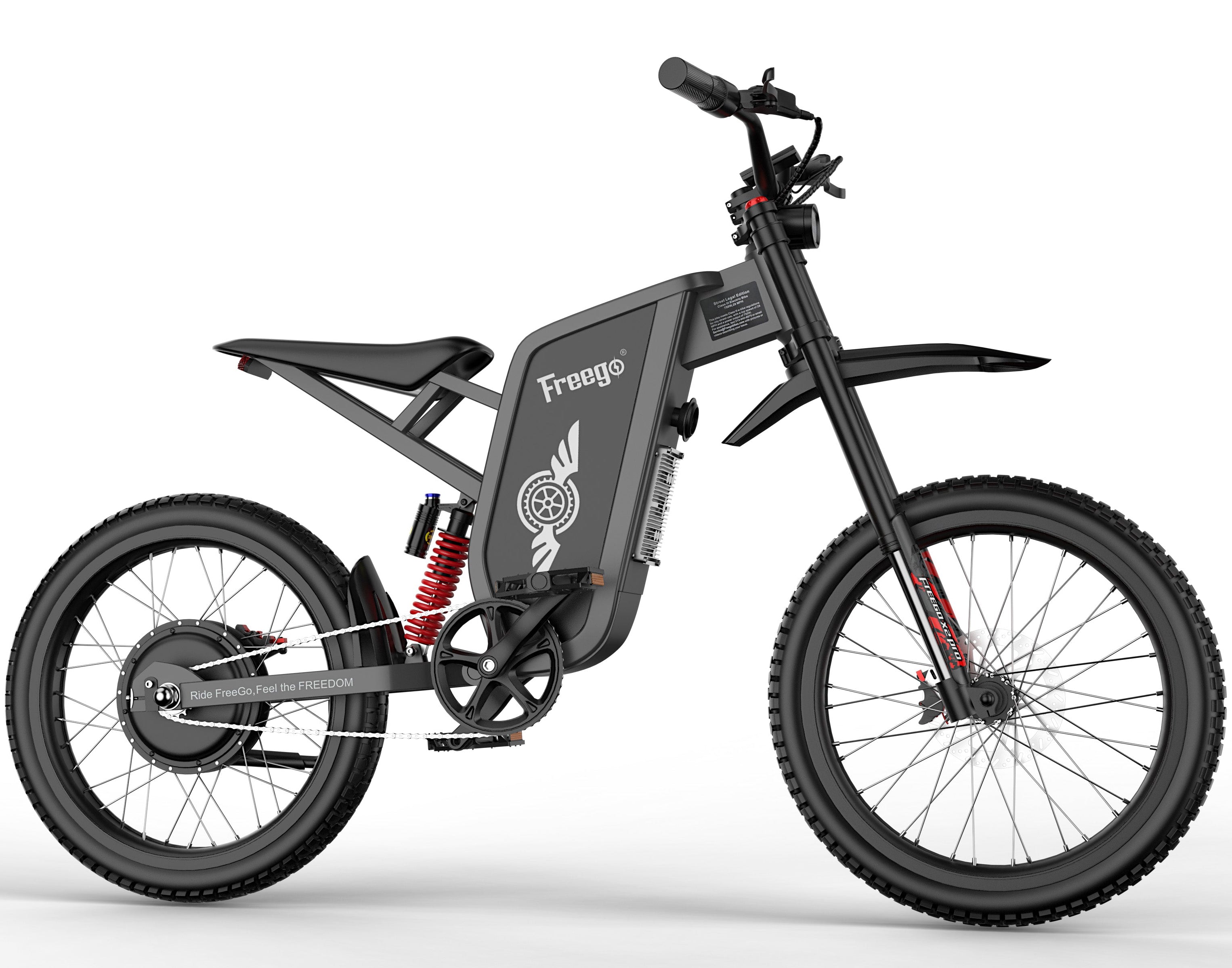 Freego X1 Series Agile All-Terrain Electric Dirt Bikes with Pedals