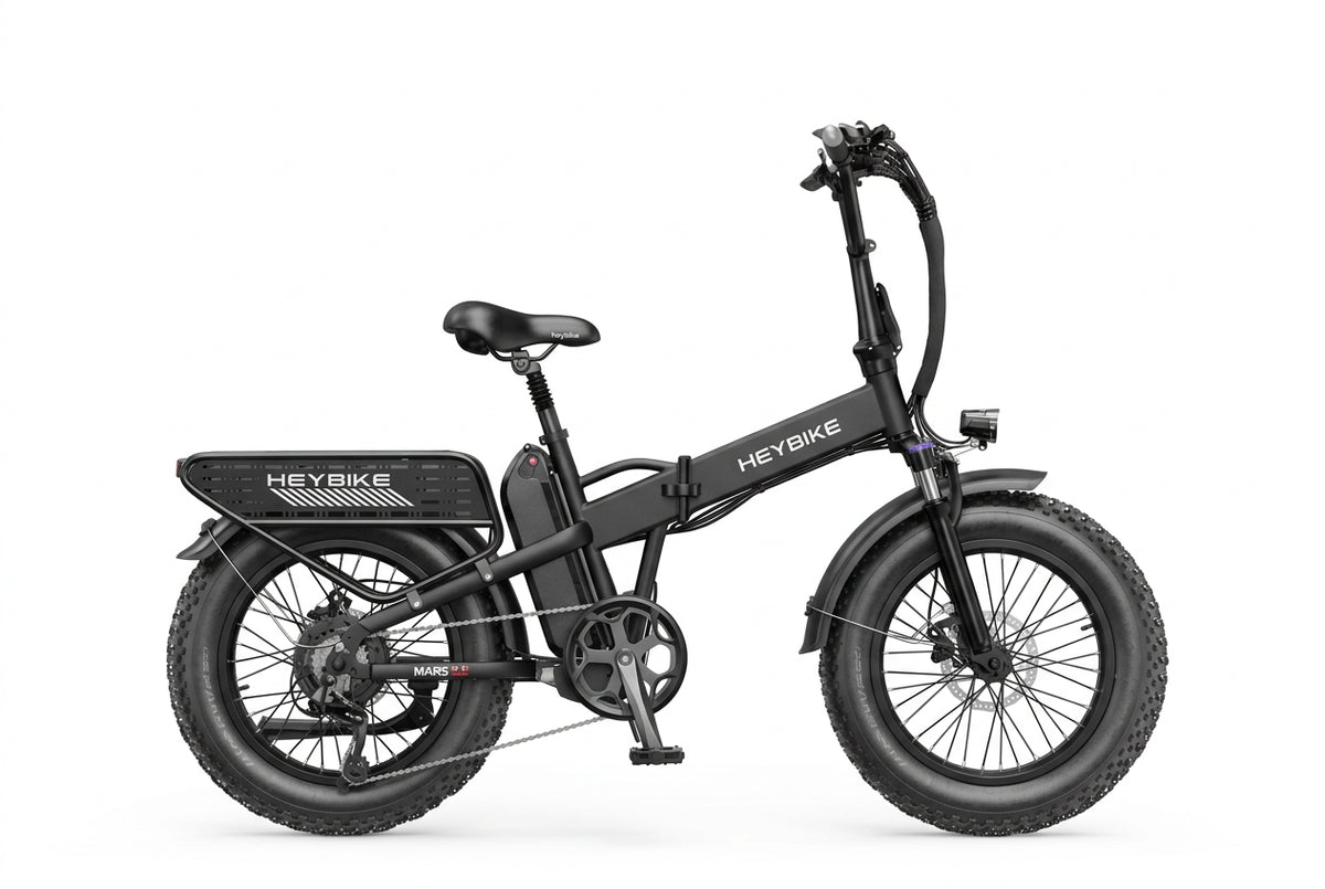 Heybike Mars 2.5 electric bike white background