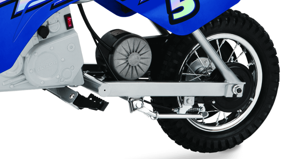 Razor Dirt Rocket MX350 electric dirt bike in blue